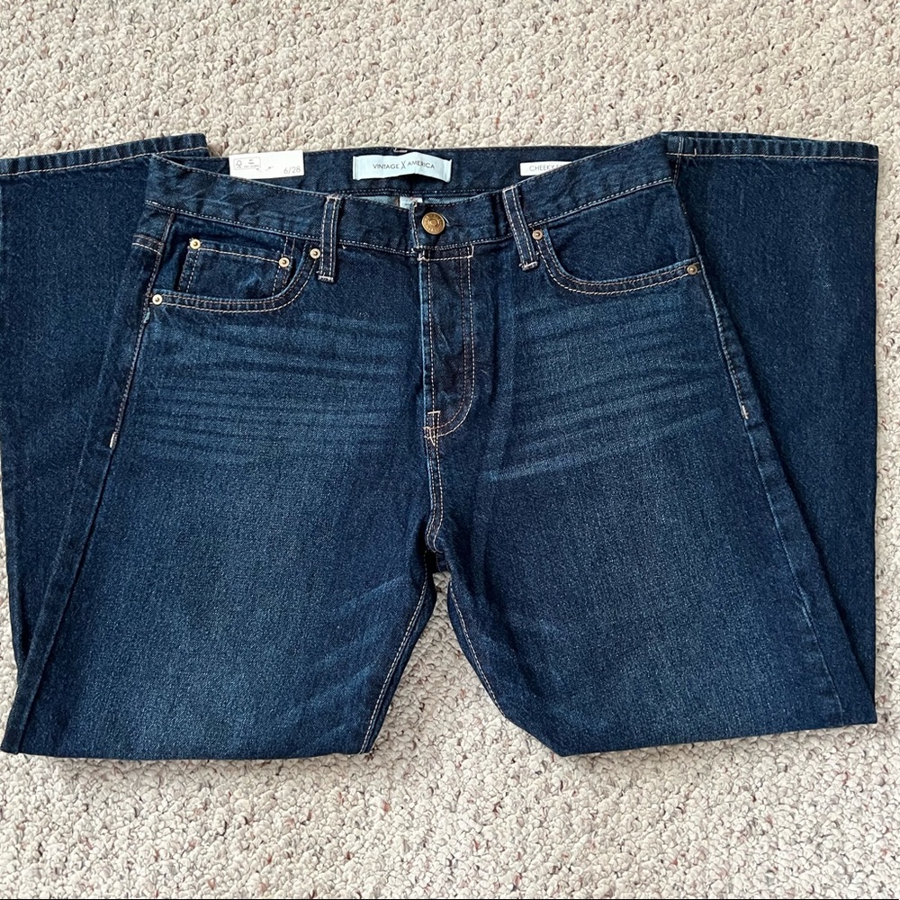 Vintage America 6/28 Cheeky Straight Button Fly 31x26 NWT Women’s Jeans